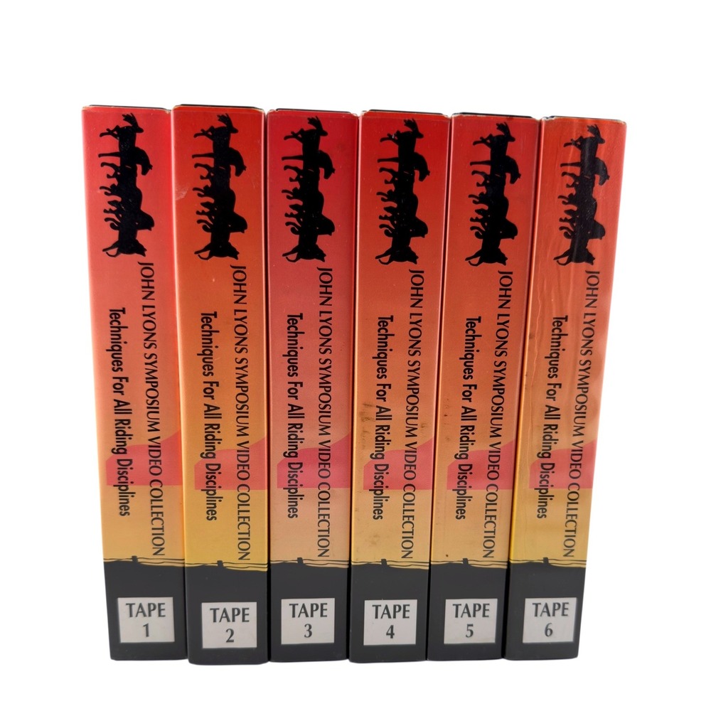 Vintage John Lyons Symposium Horse Training VHS Video Collection‎ Set 1-6 Tapes